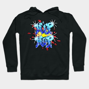 Hip Hop Funky Graffiti Fun by LEG 24 Hoodie